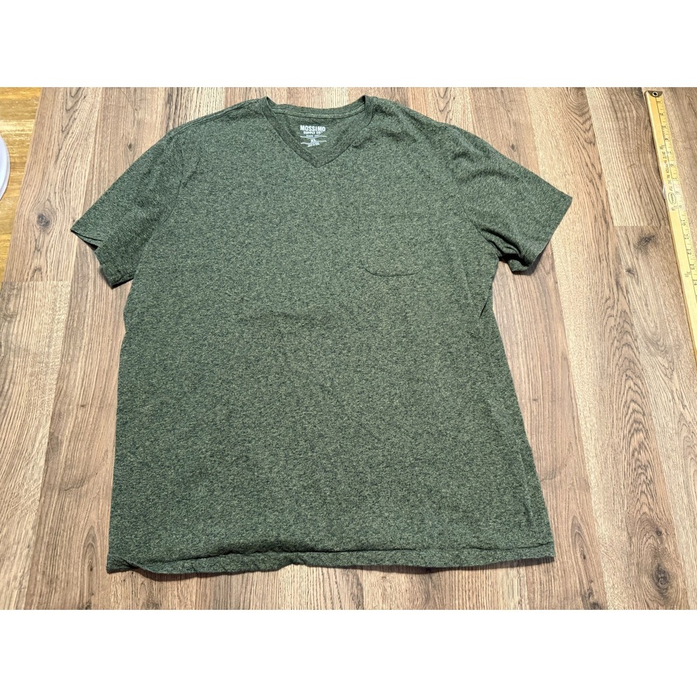 Mossimo Supply Co. Shirt Men's Size XL Green Short Sleeve Shirt V-neck